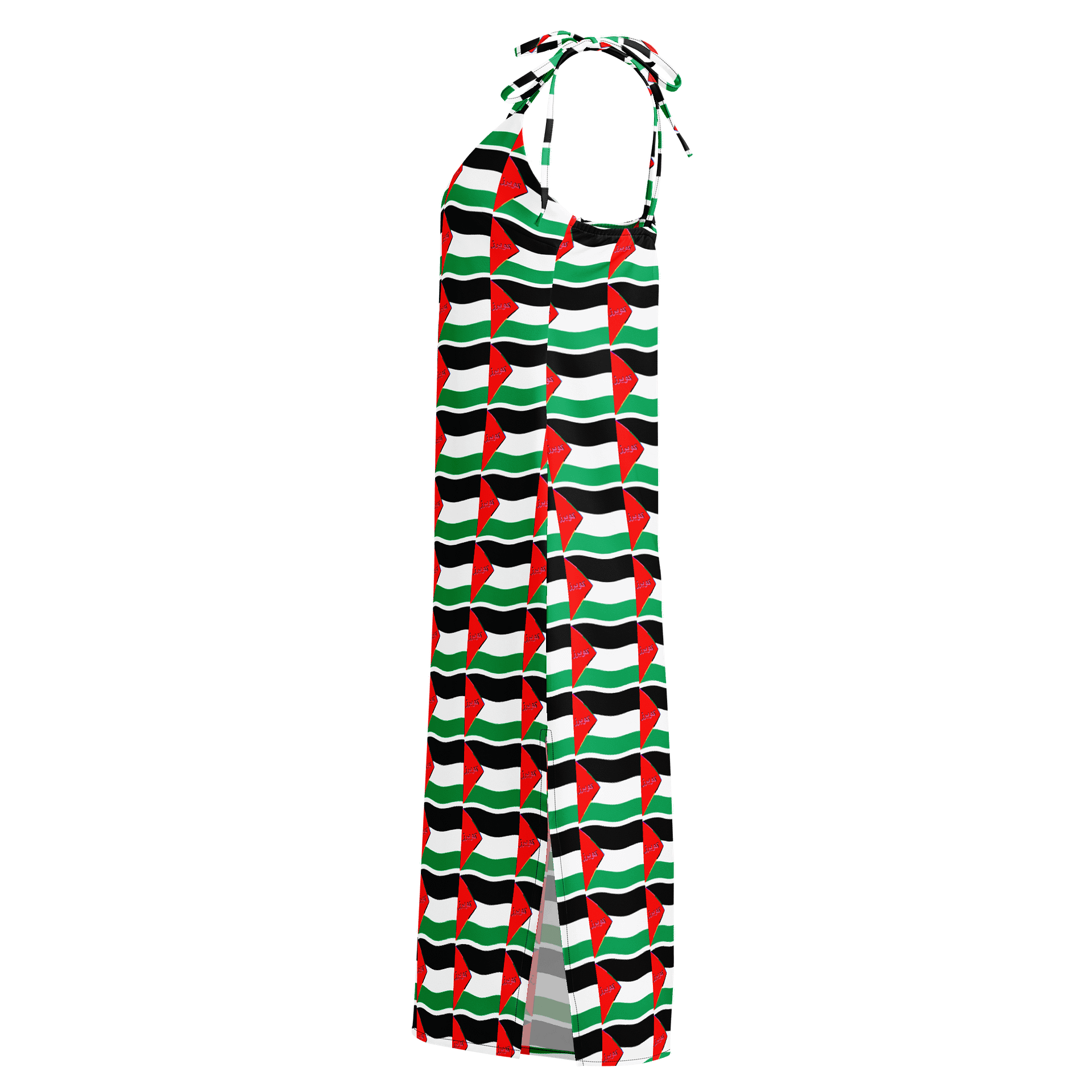 Queer Palestinian Pride All-Over Slip Dress product image (3)