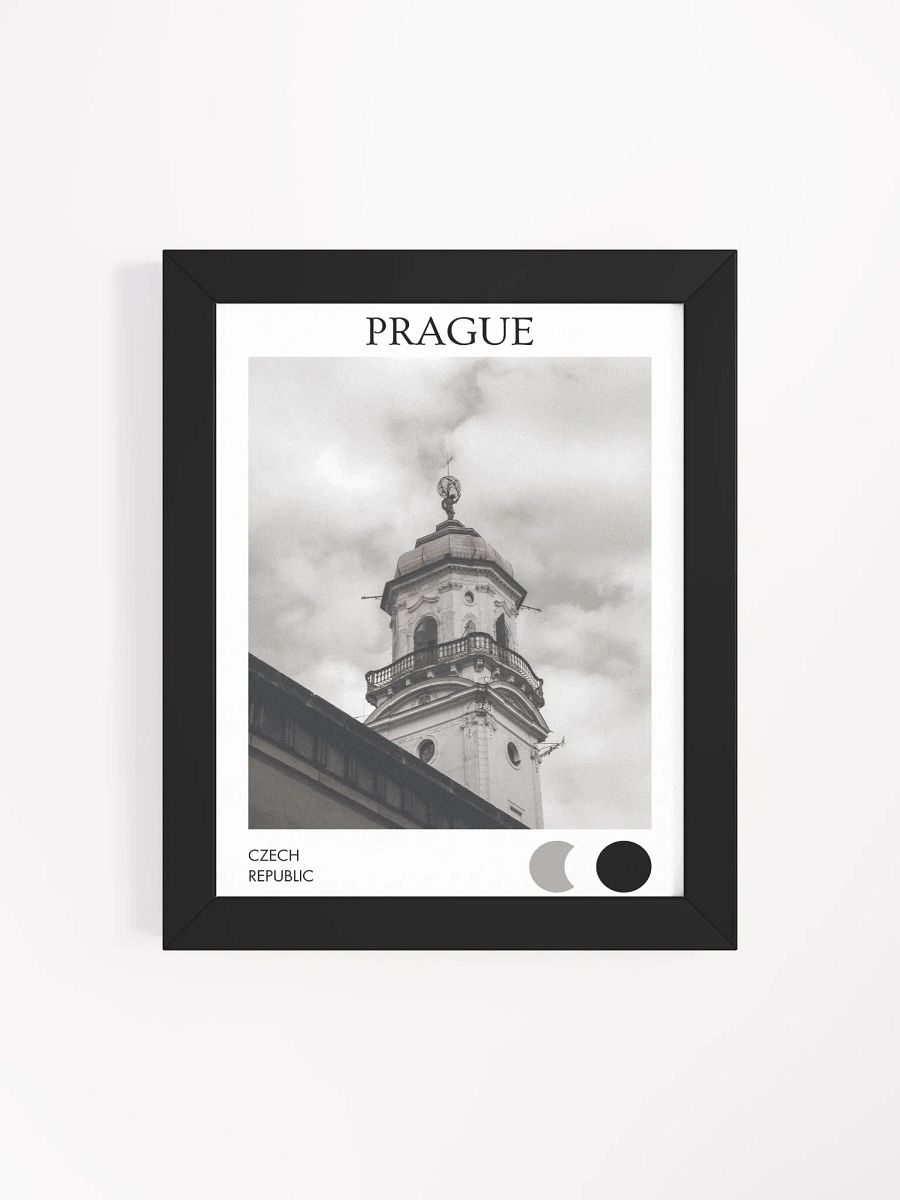Spires of Prague I - Black & White / Framed product image (4)