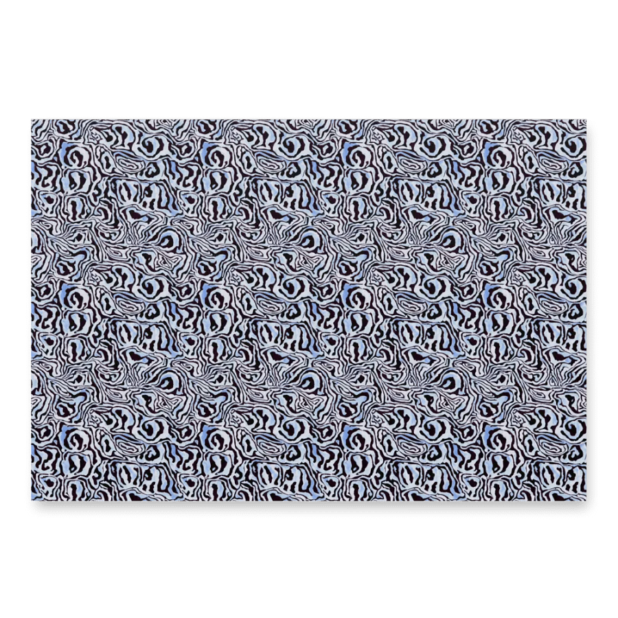 Blue Black Snake Pattern Paper product image (3)