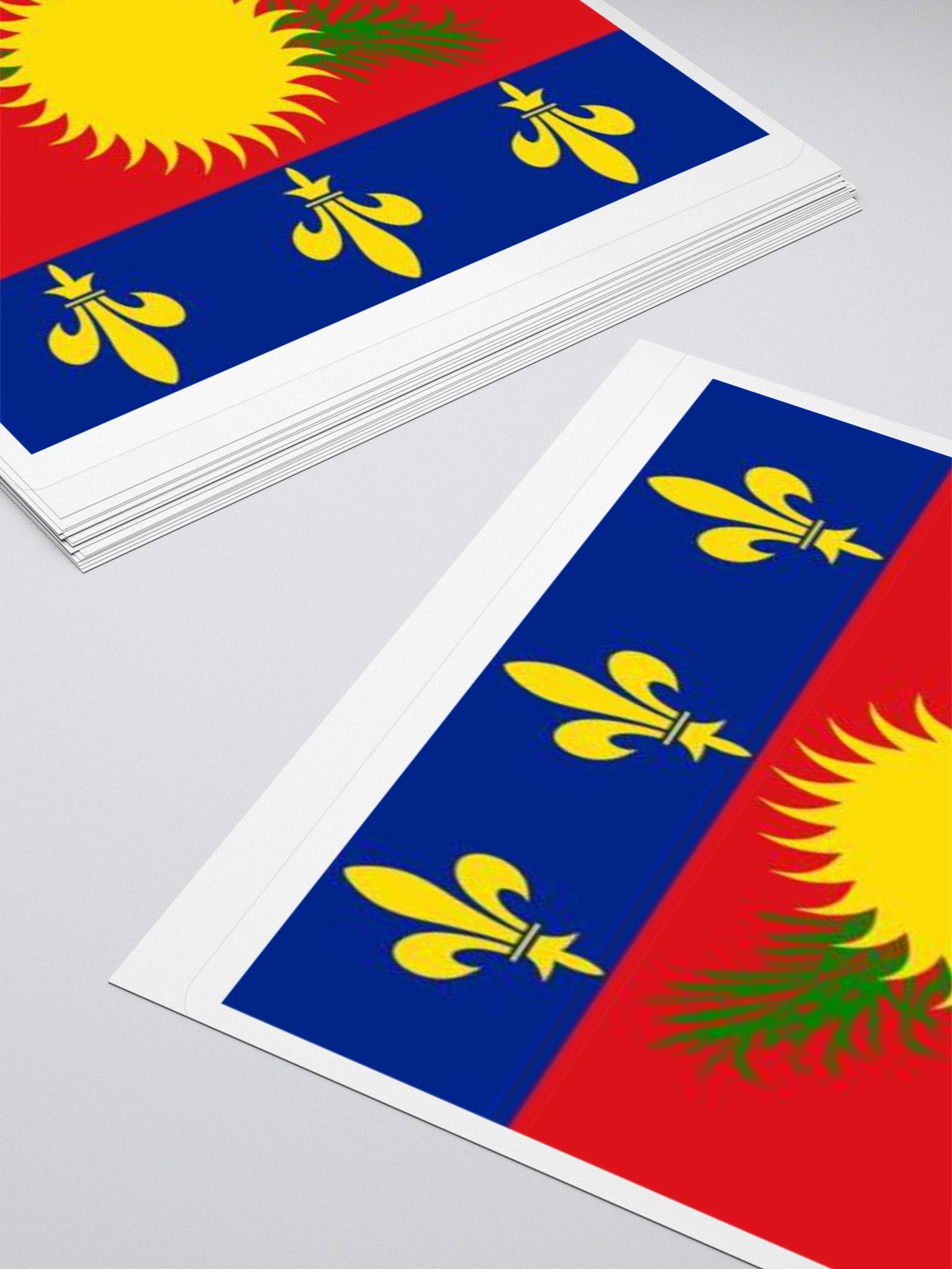 Guadeloupe Flag Sticker | Sun and Bird Design | Durable Vinyl | 3 Sizes product image (12)