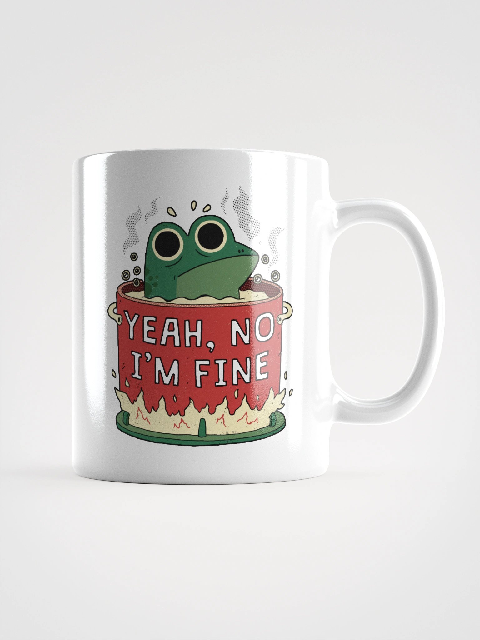 Yeah No I'm Fine (Frog) - Mug product image (4)