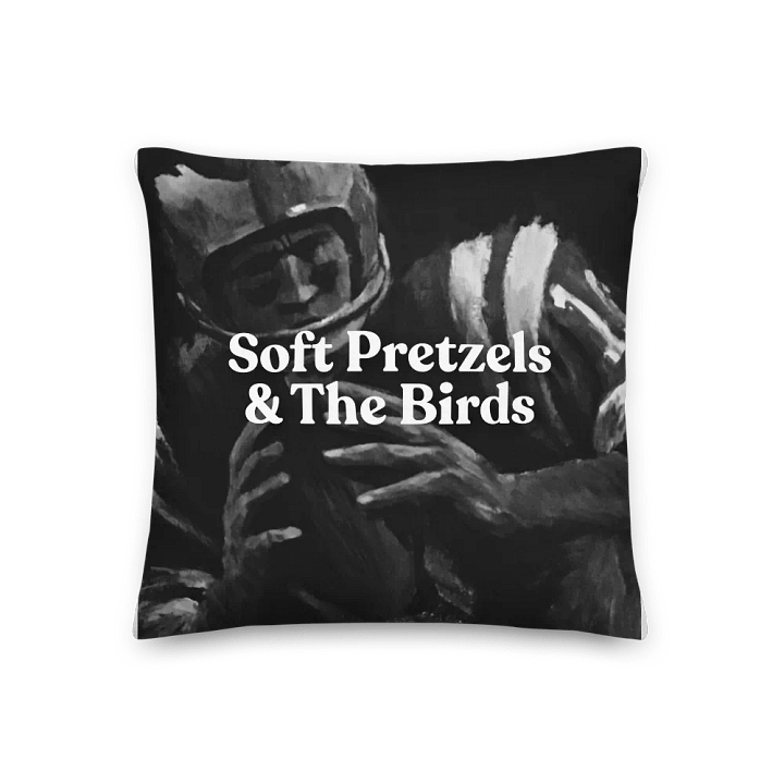 B&W Pretzels and Birds Pillow product image (2)