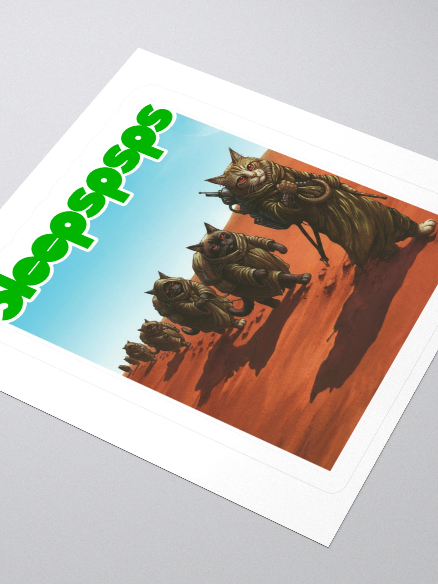 SLEEPSPSPS KISS CUT STICKER product image (7)