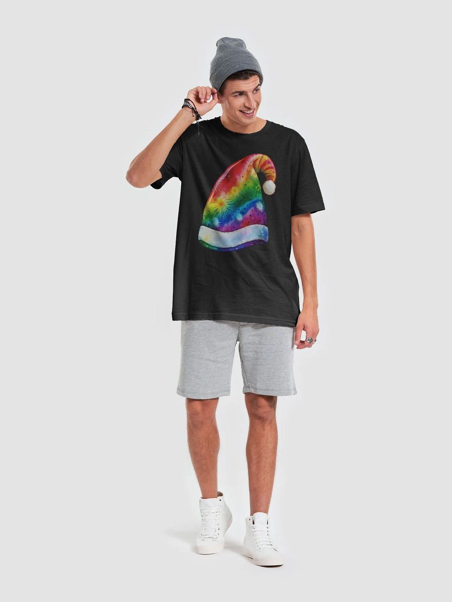 Tie-dye Santa Hat T-Shirt product image (6)