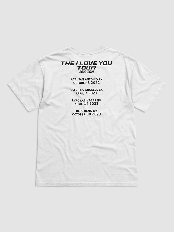 The I Love You Tour commemorative T-shirt product image (2)