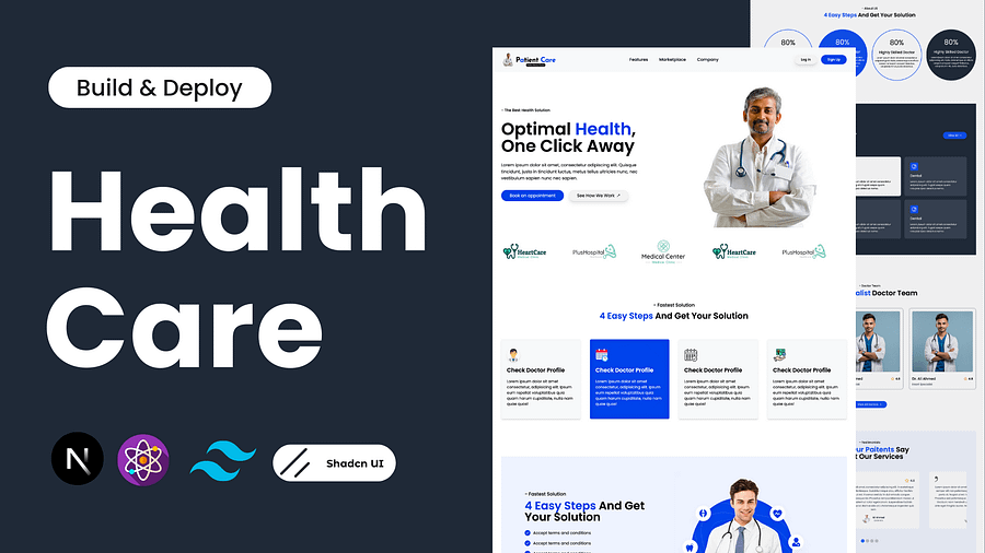 Modern Medical & Health Care Website product image (3)