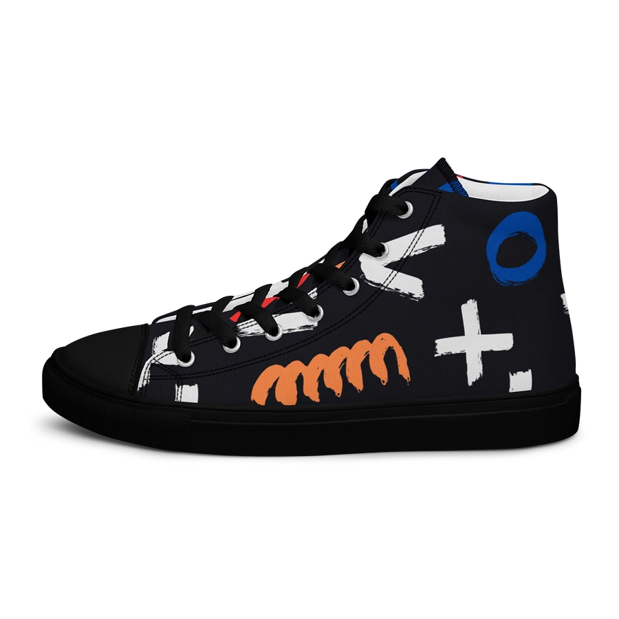 Geometry Women's High Top Canvas Shoes product image (11)