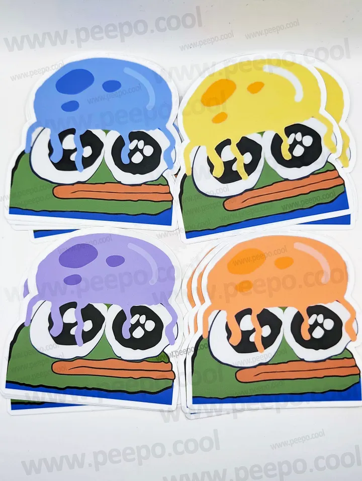 "JELLY" PEPE STICKERS PACK product image (2)