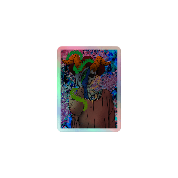 Skeletal beauty Holographic Sticker product image (1)