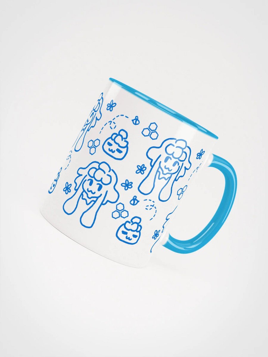 ceramic honeyy mug - blue print product image (16)
