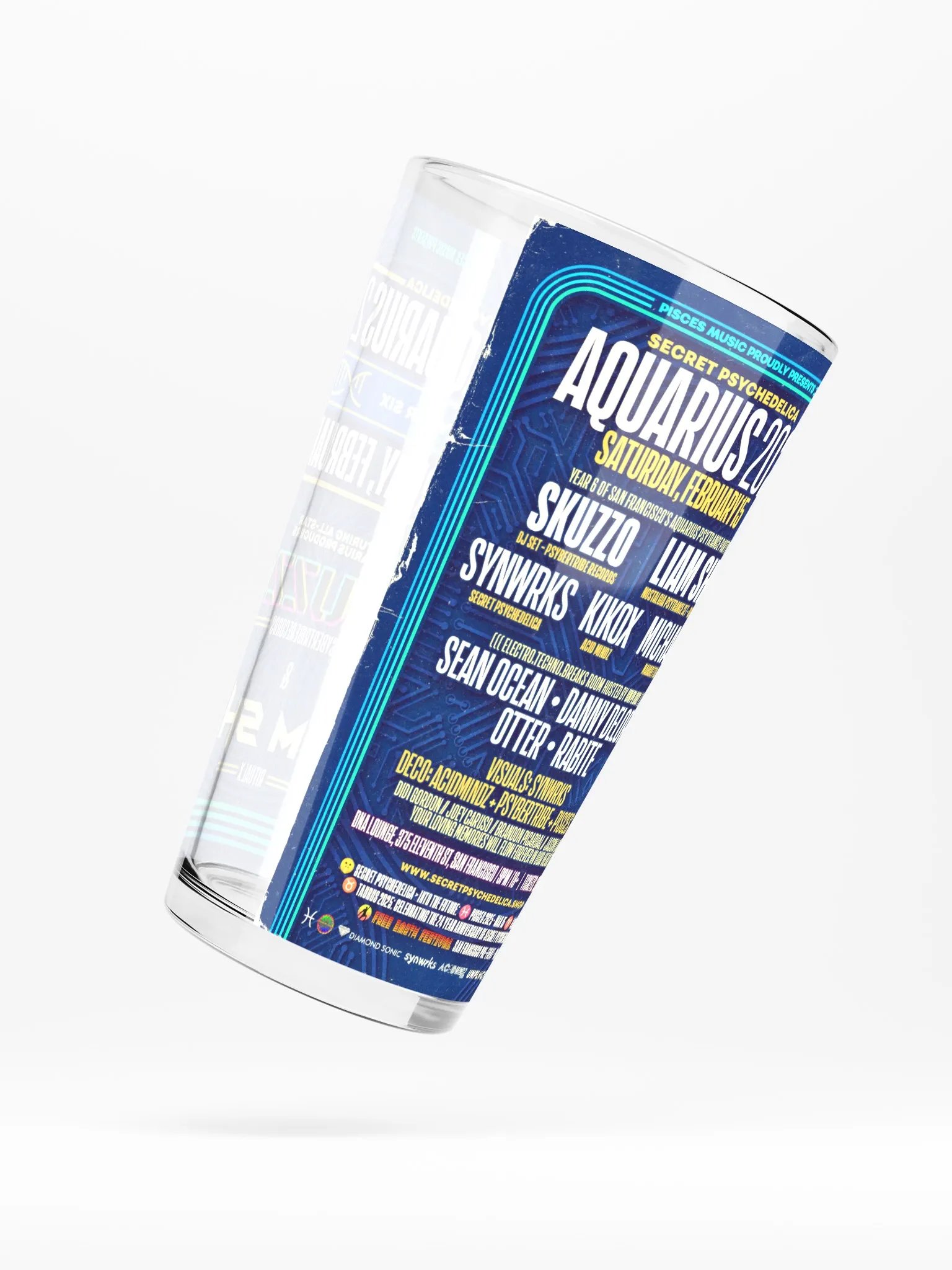 Aquarius 2025 Shaker Pint Glass product image (2)