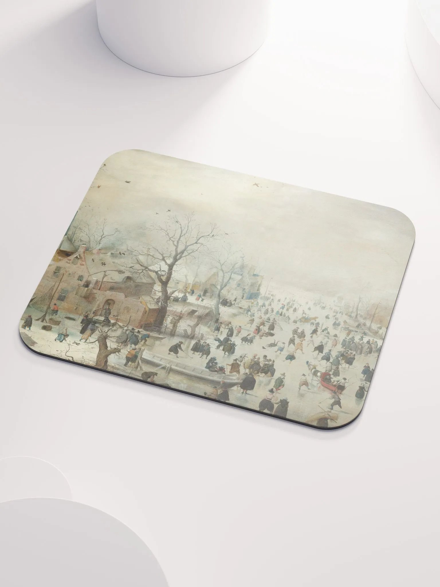 ''Winter Landscape with Skaters'' by Hendrick Avercamp Mouse Pad product image (4)