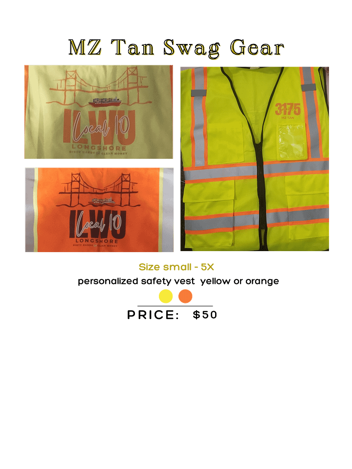 Personalized safety vest with your plug # & or ( Nickname ) Name product image (1)