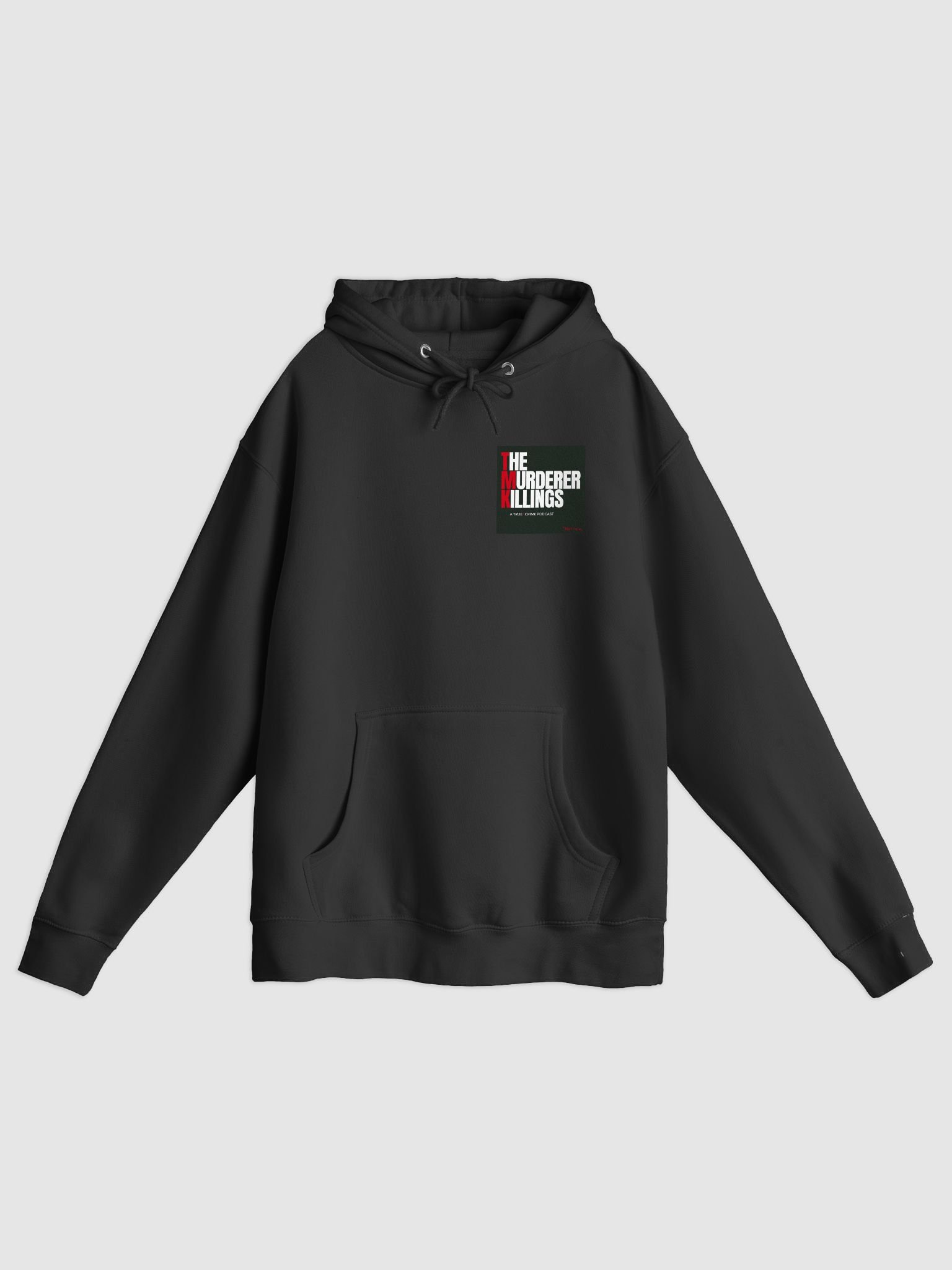 TMK True Crime Podcast Hoodie (Patch version - available in white) product image (1)