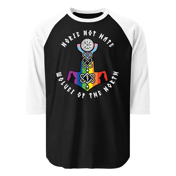 Wolves of the North Kindred - Norse Not Hate - Raglan Shirt product image (1)