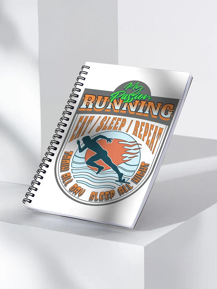 My Passion Running Shield Lifestyle Spiral Notebook product image (2)