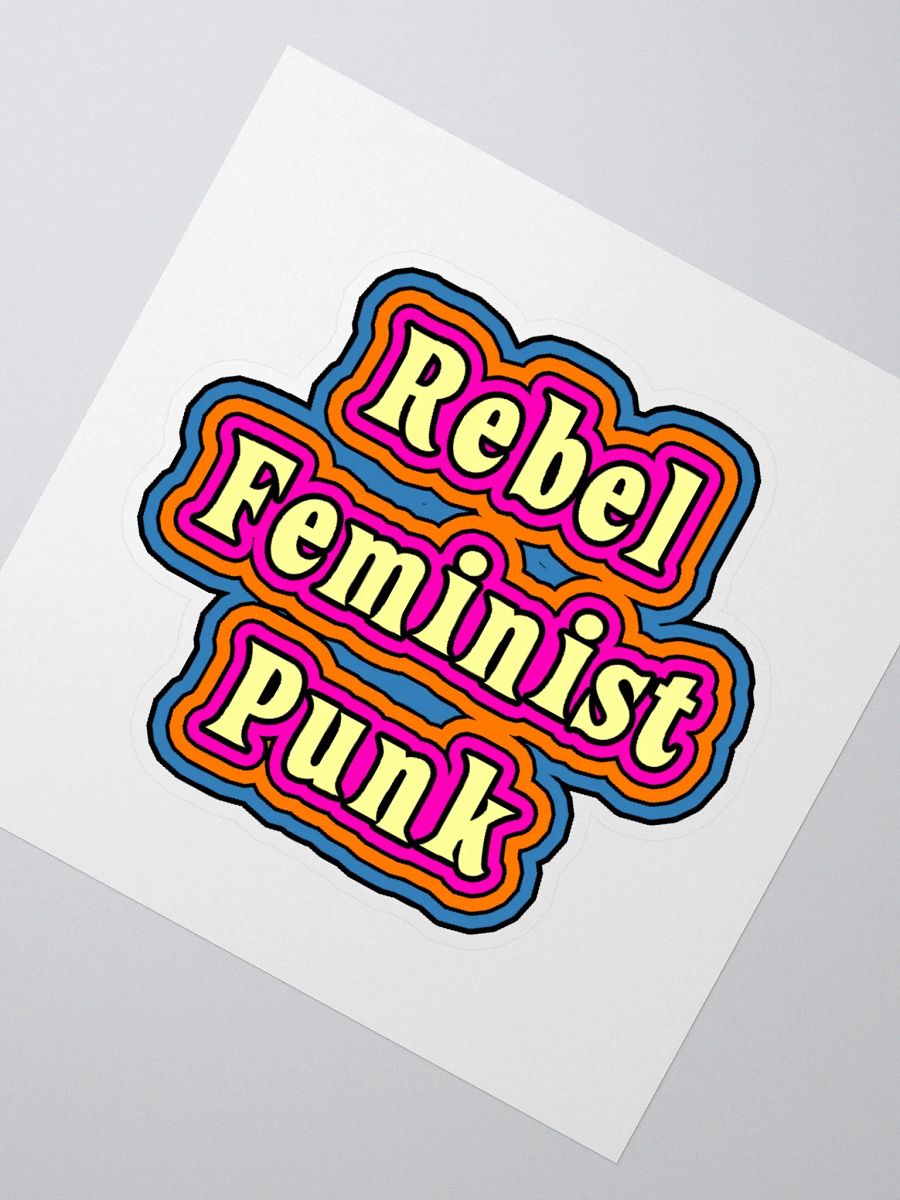 Rebel Feminist Punk Sticker product image (2)