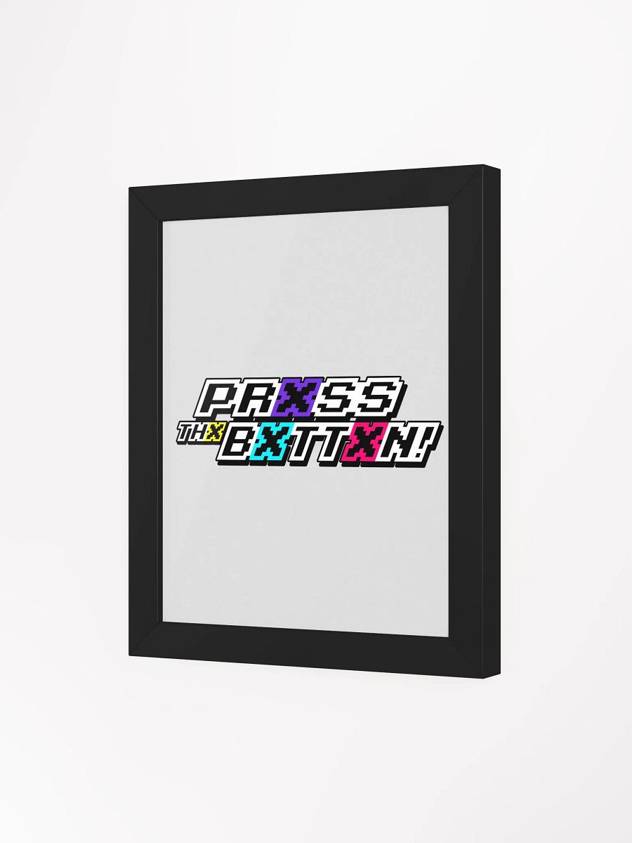 Prxss Thx Bxttxn! Logo Print product image (4)