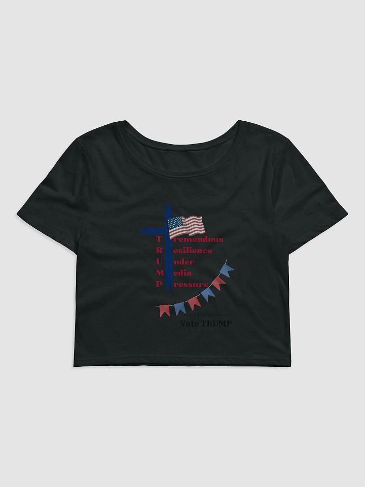 Authentic American Vote Trump Crop Tee product image (1)