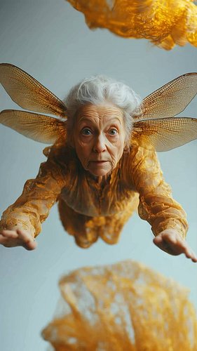 An eternal gaze, caught between flight and stillness. The boundaries of age dissolve as motion bends into something both hypn...