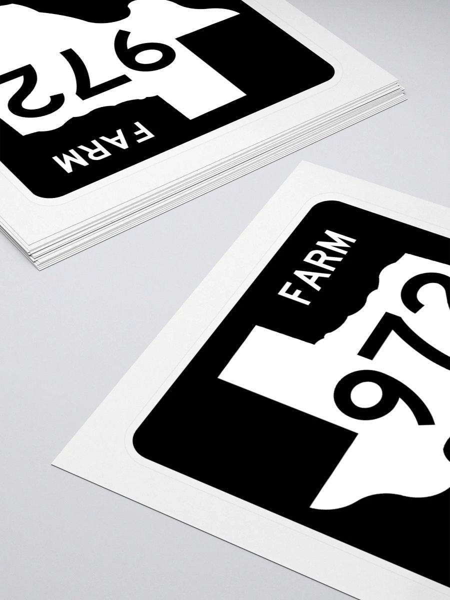 Texas Farm Road Sign FM 972 Sticker product image (4)