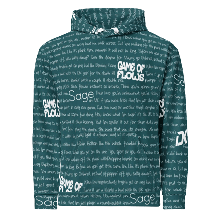 Game of Flows - DK Rap Artist & Sage - GREEN - Unisex Hoodie product image (2)
