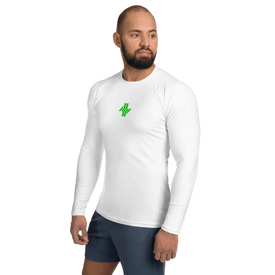 Cowbolt, White Rash Guard With Small Print product image (2)