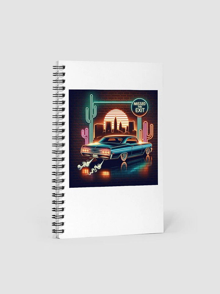 Neon City Escape Spiral Notebook product image (1)