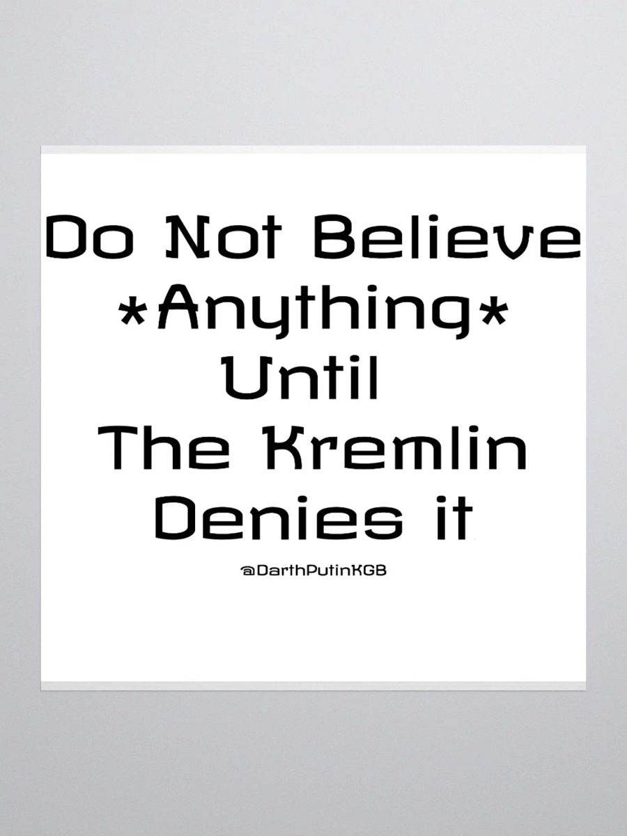 Kremlin denial stickers - No picture product image (1)