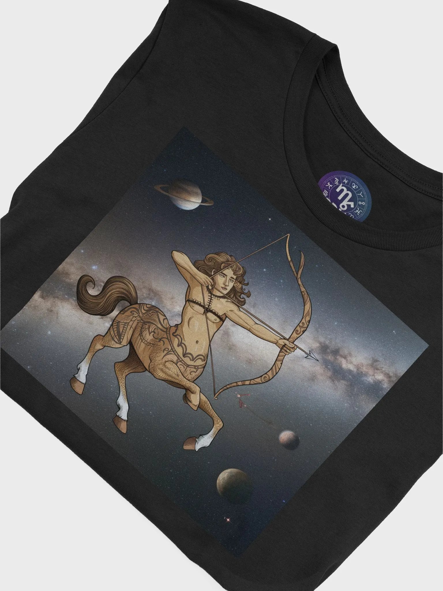 Sagittarius Zodiac Unisex Supersoft T-Shirt with Celestial Design product image (7)