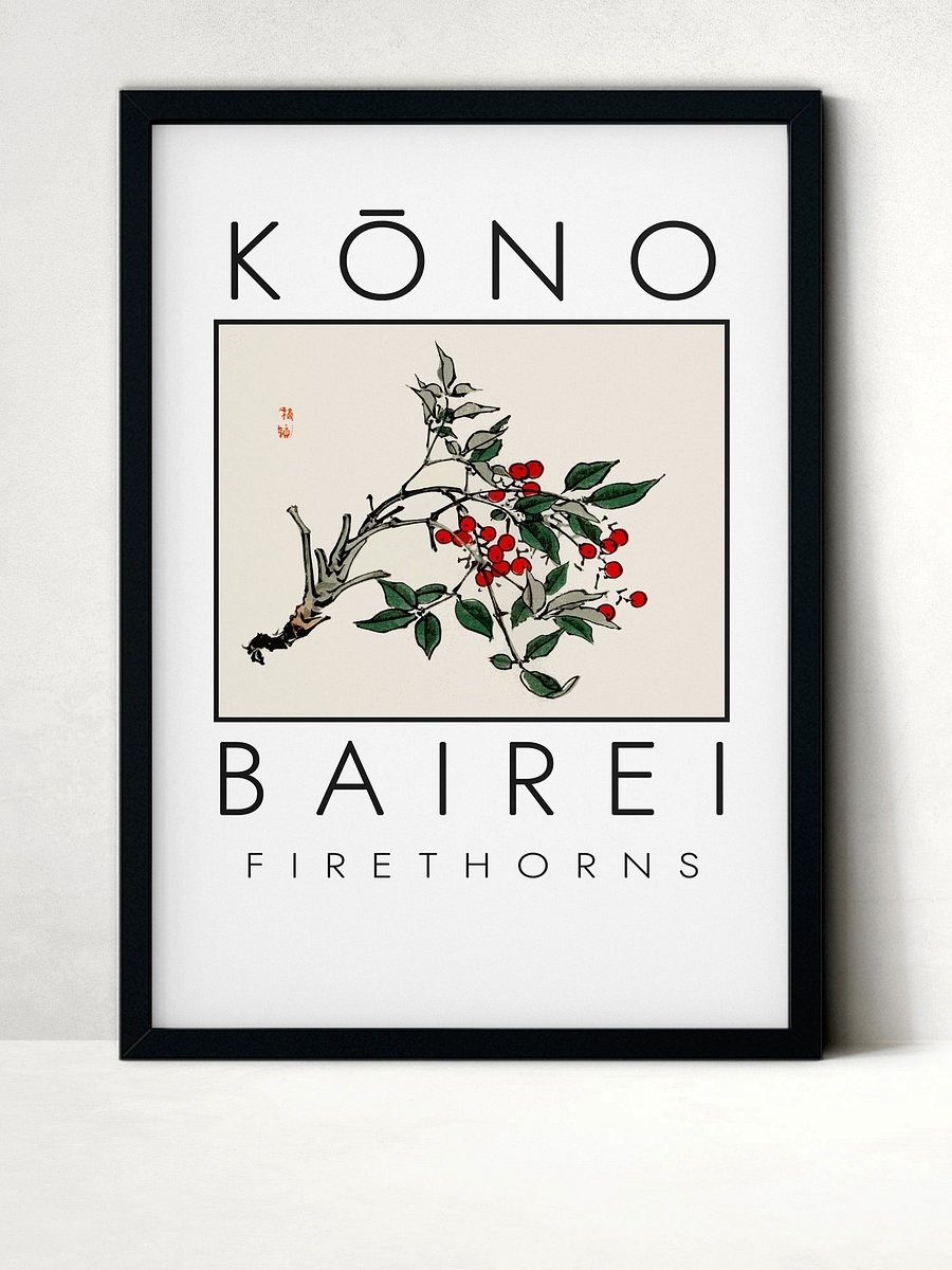 Kono Bairei Firethorns Poster product image (1)