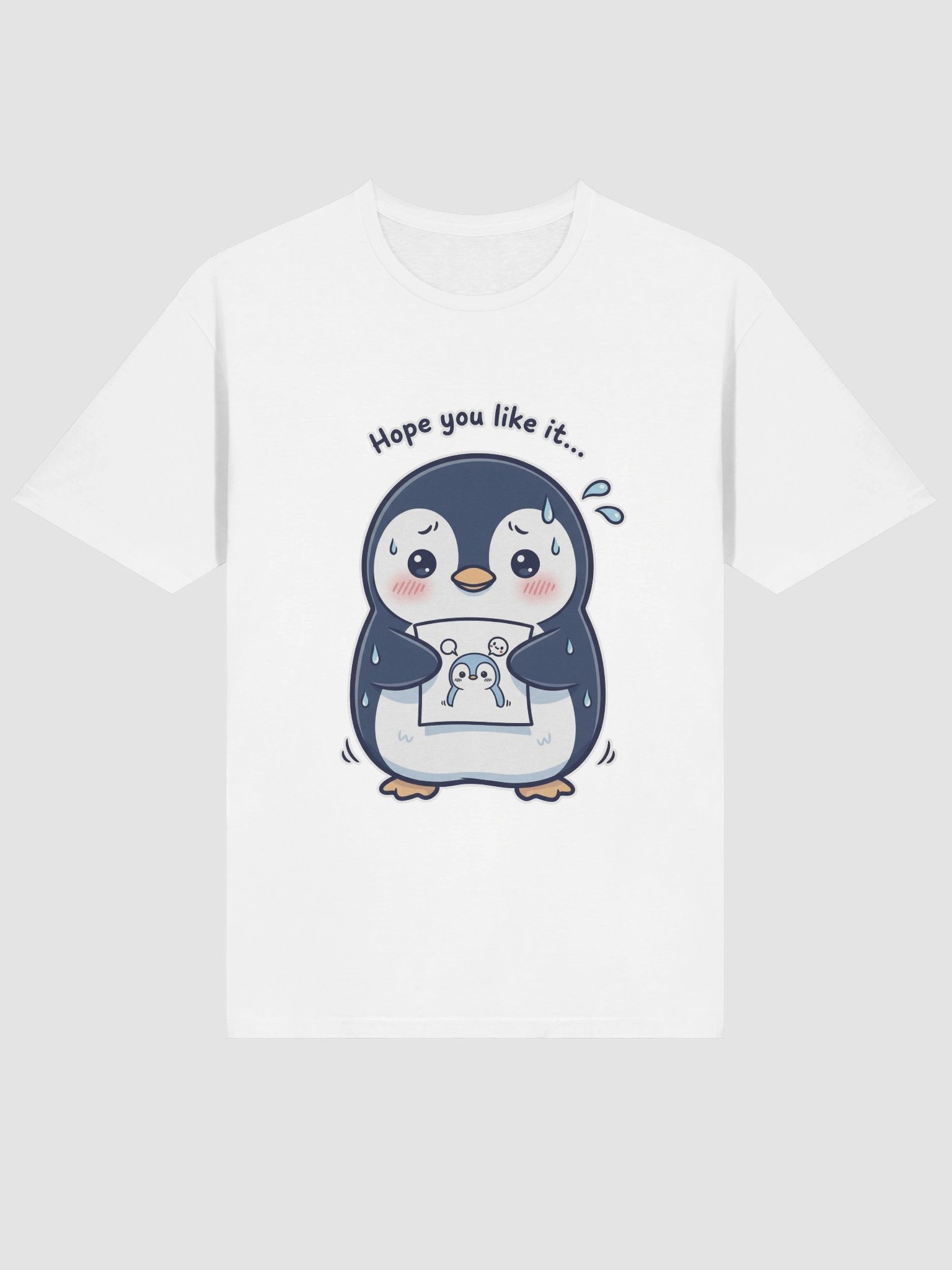 Nervous Penguin Presenting Art Unisex T-Shirt product image (129)