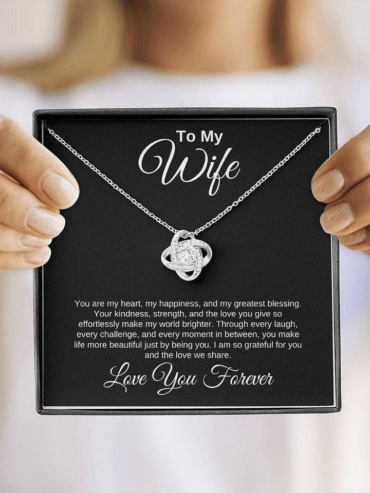 Wife Love Knot Necklace - You Are My Heart product image (1)