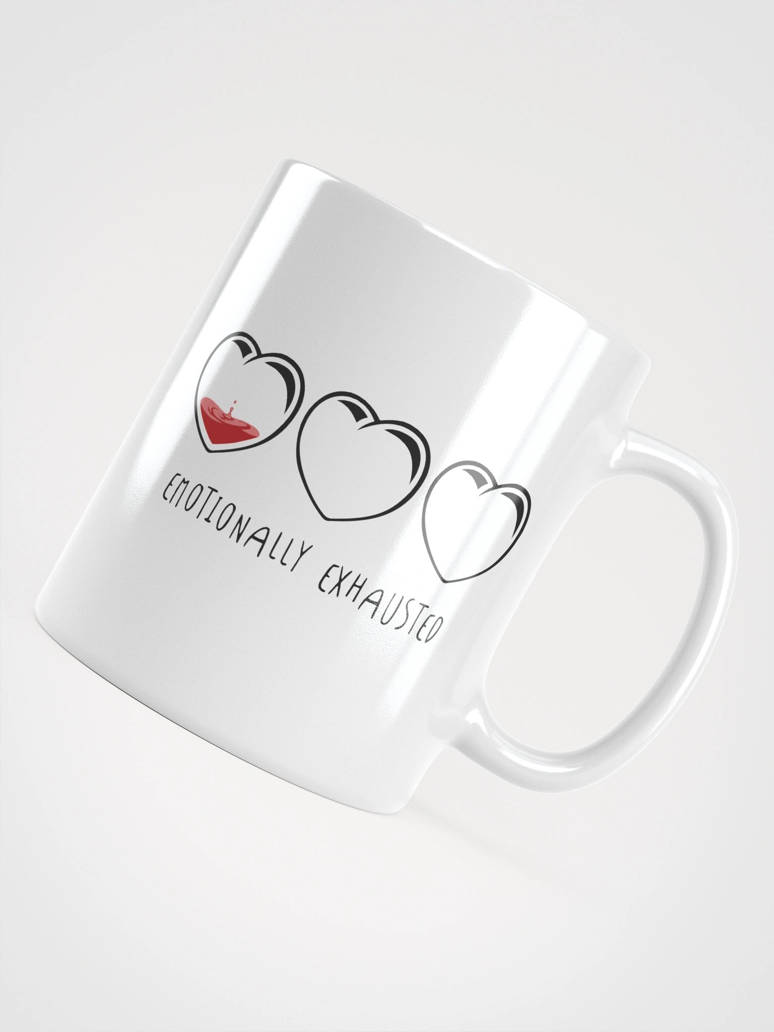 Emotionally Exhausted (Hearts) - Mug product image (3)