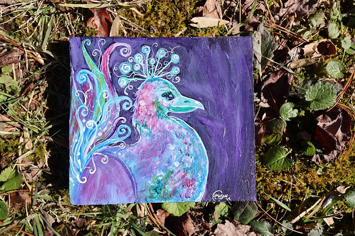 Whimsical Peacock Painting product image (1)