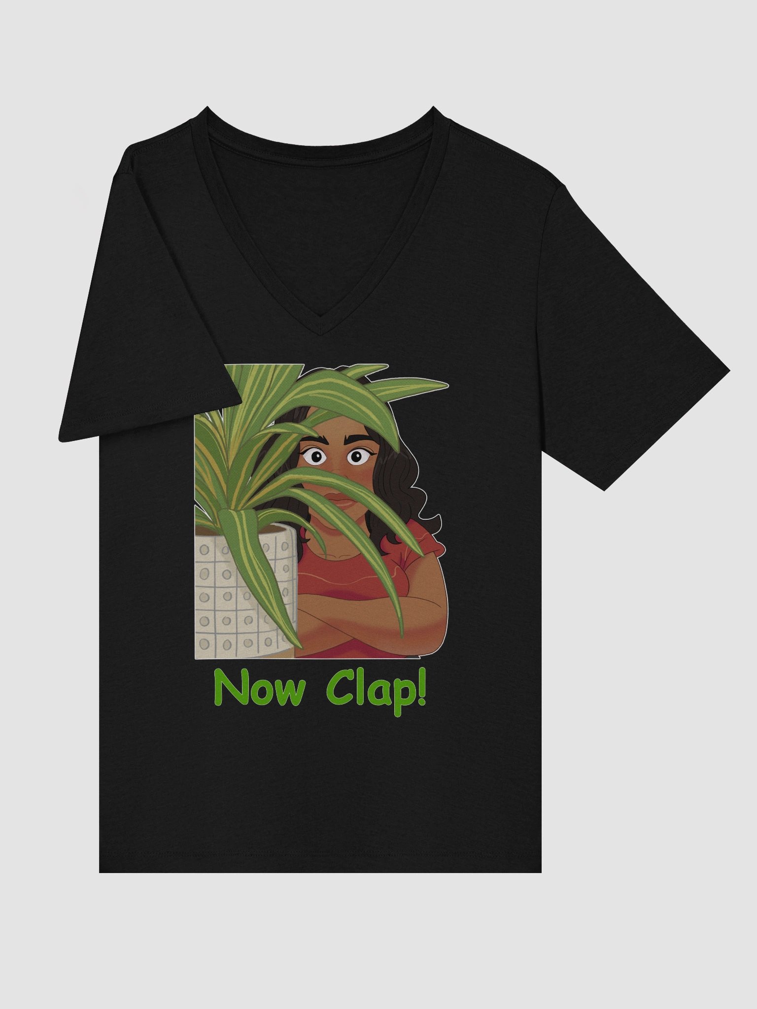 Women's Now Clap! V Neck Tee Shirt product image (31)