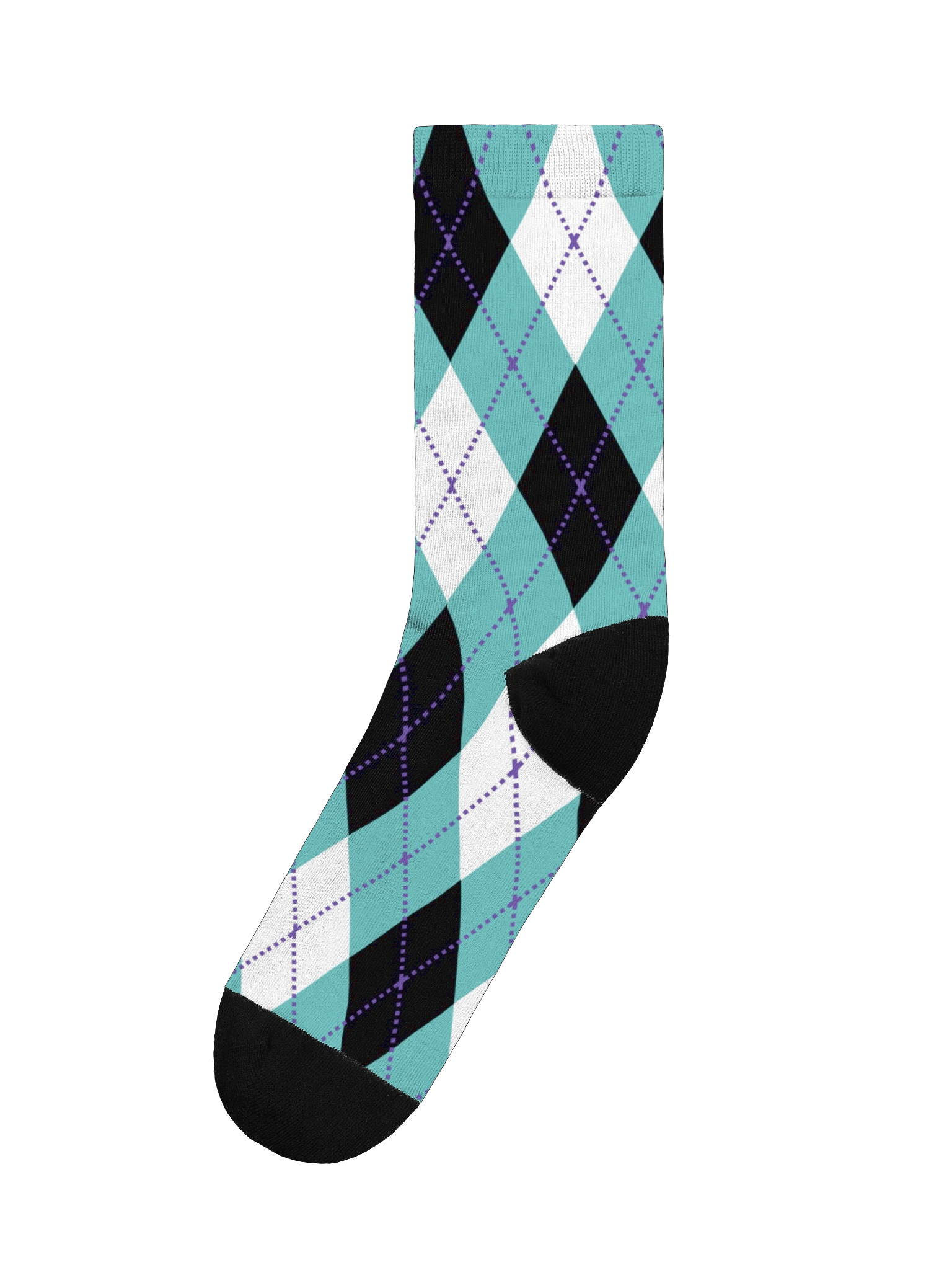Teal Argyle Socks product image (1)