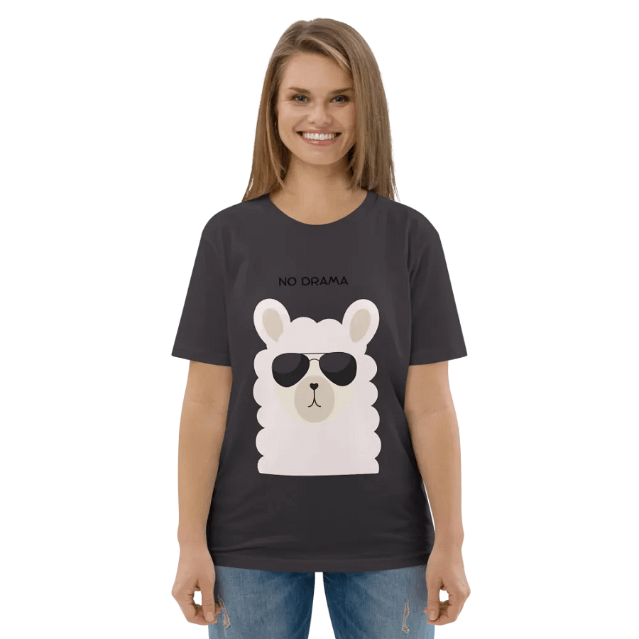 Llama Coolness Organic Tee product image (139)