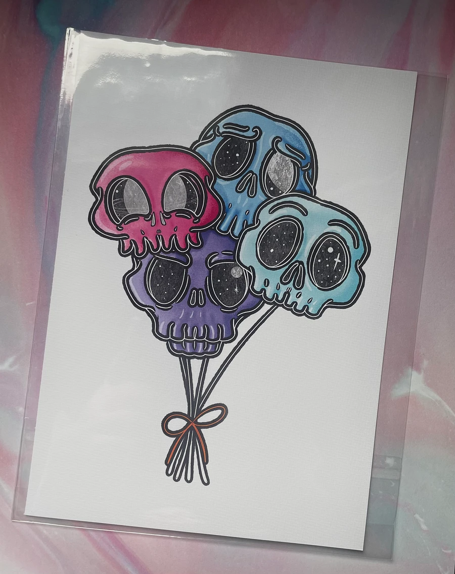 Skulloons A4 Fine Art Print product image (1)
