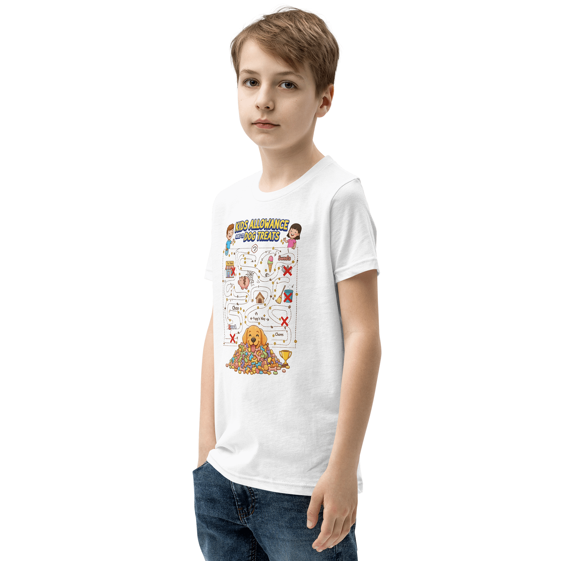Kids Allowance T-Shirt | Game Maze Print product image (5)