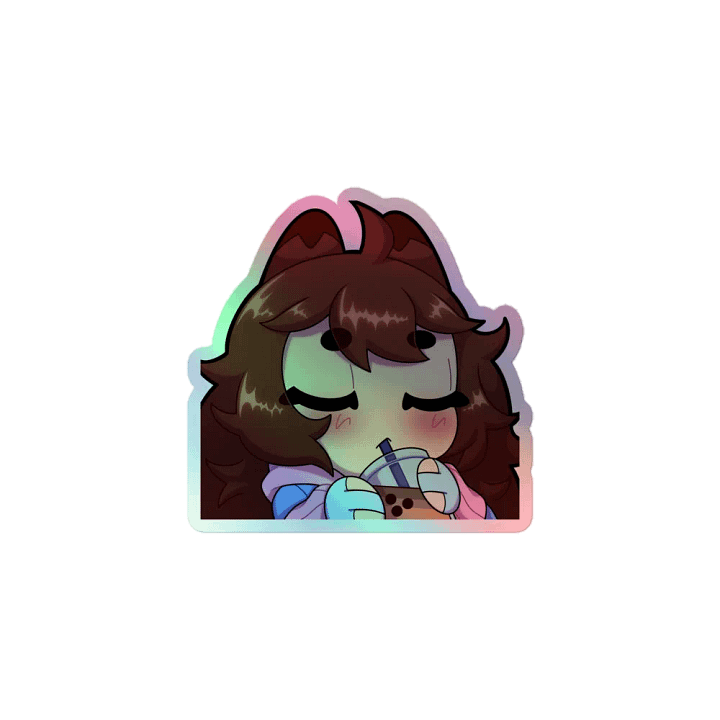 Wolfy Sip Holo Sticker product image (1)