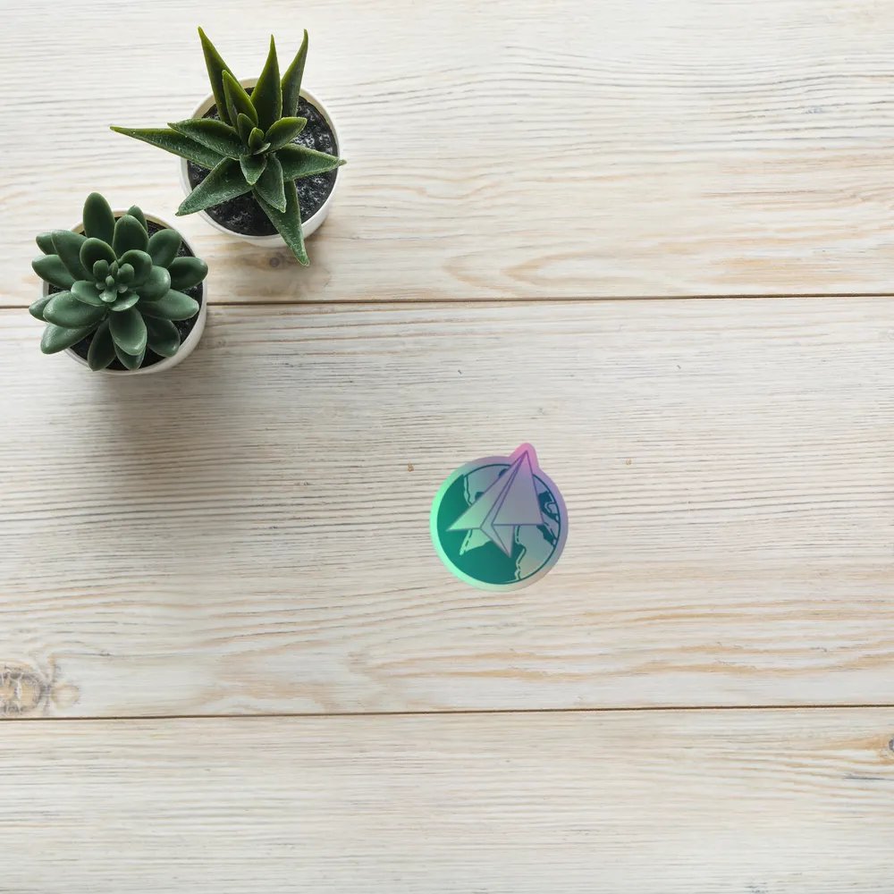 Nomadic Activist Logo Holographic Sticker product image (8)