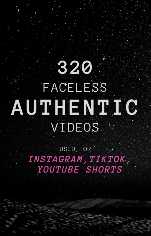 320 Faceless Aesthetic Videos product image (1)