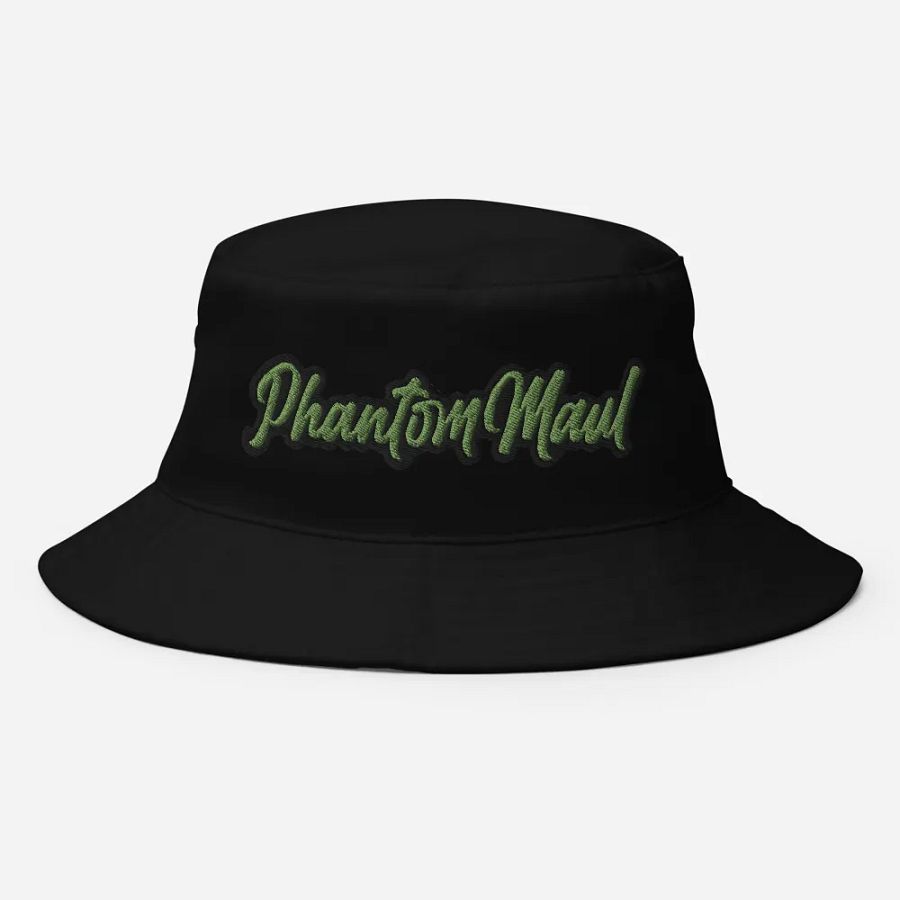 'PhantomMaul' Bucket Hat Kiwi Green Lettering product image (8)