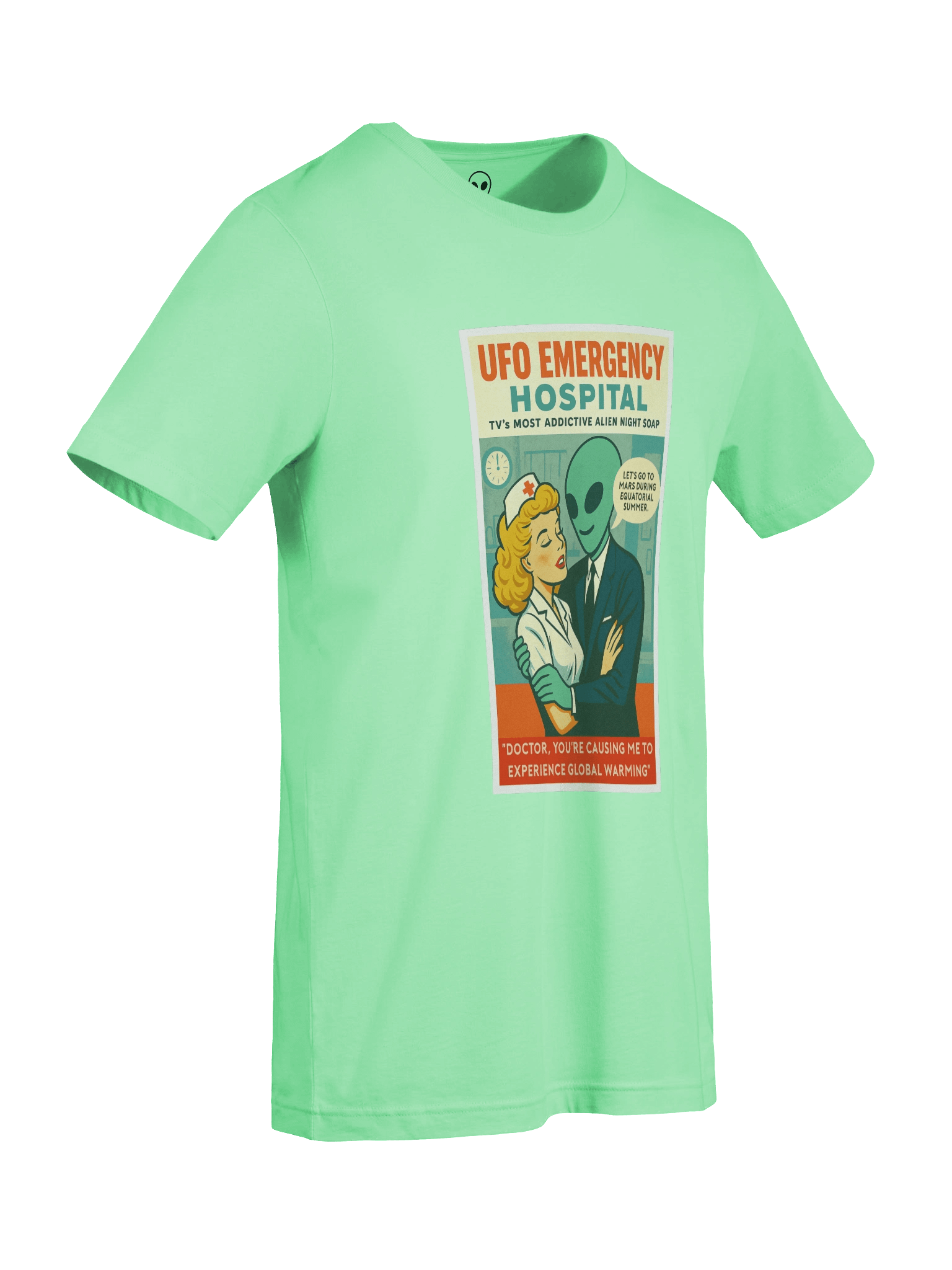 TV Hospital Night Soap Opera Roswell Aliens 1950's Retro Poster Unisex T-Shirt product image (9)