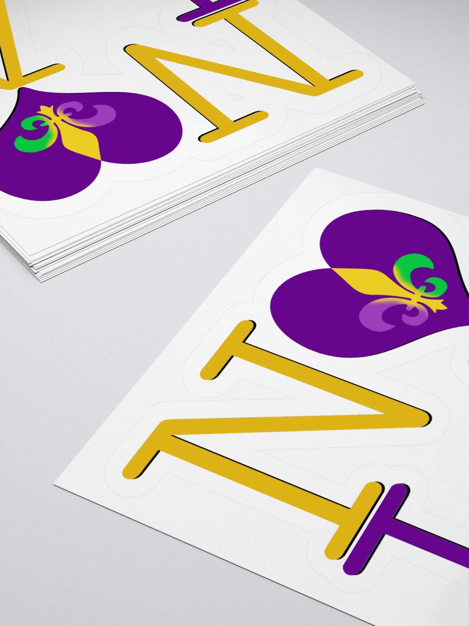 I LOVE NOLA **BIGSHOT STICKER** (MARDI GRAS 3 + IMAGE POP) product image (4)