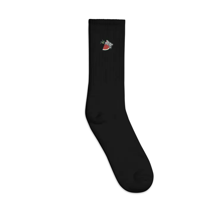 Watermelon Embroidered Socks product image (1)