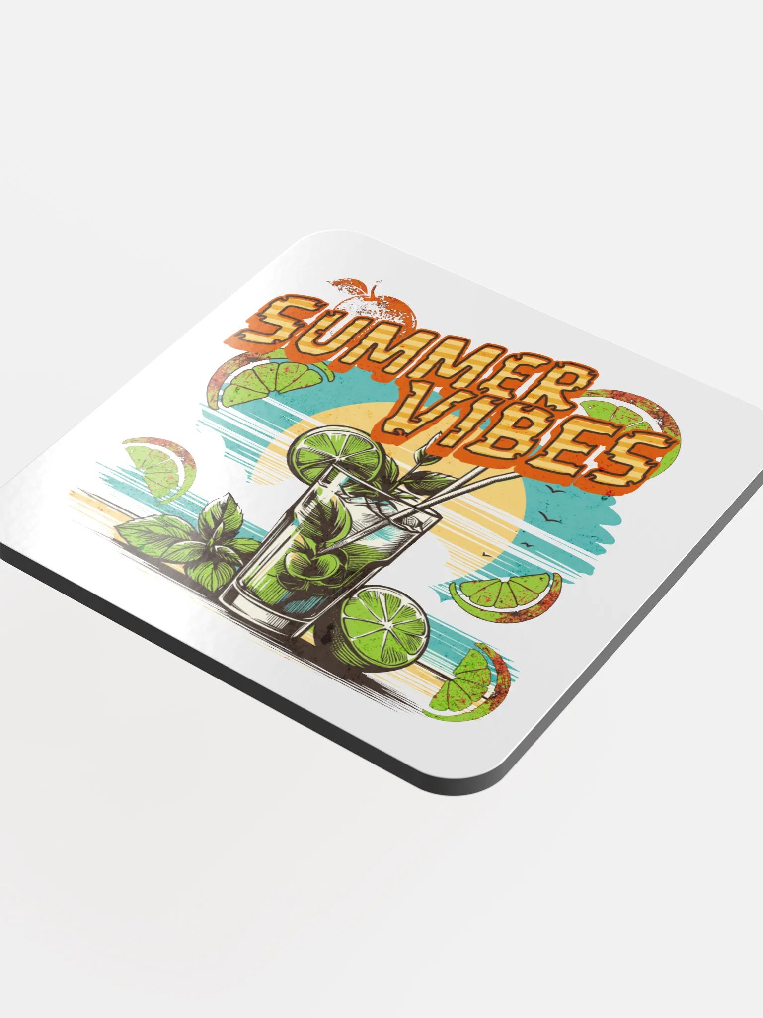 Summer Vibes Sun-Kissed Mojito Coaster Set product image (1)