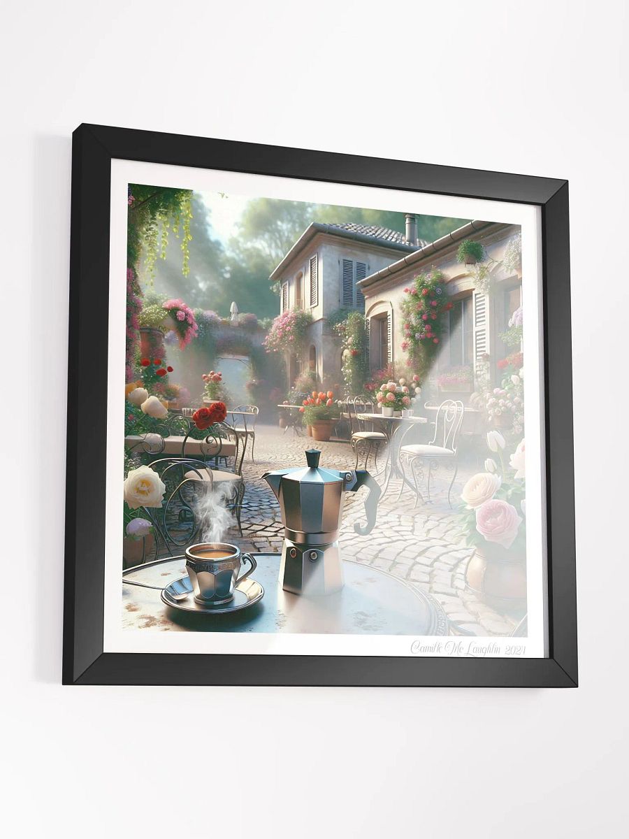Cobblestone Café Serenity Framed Poster | Moka Pot product image (3)