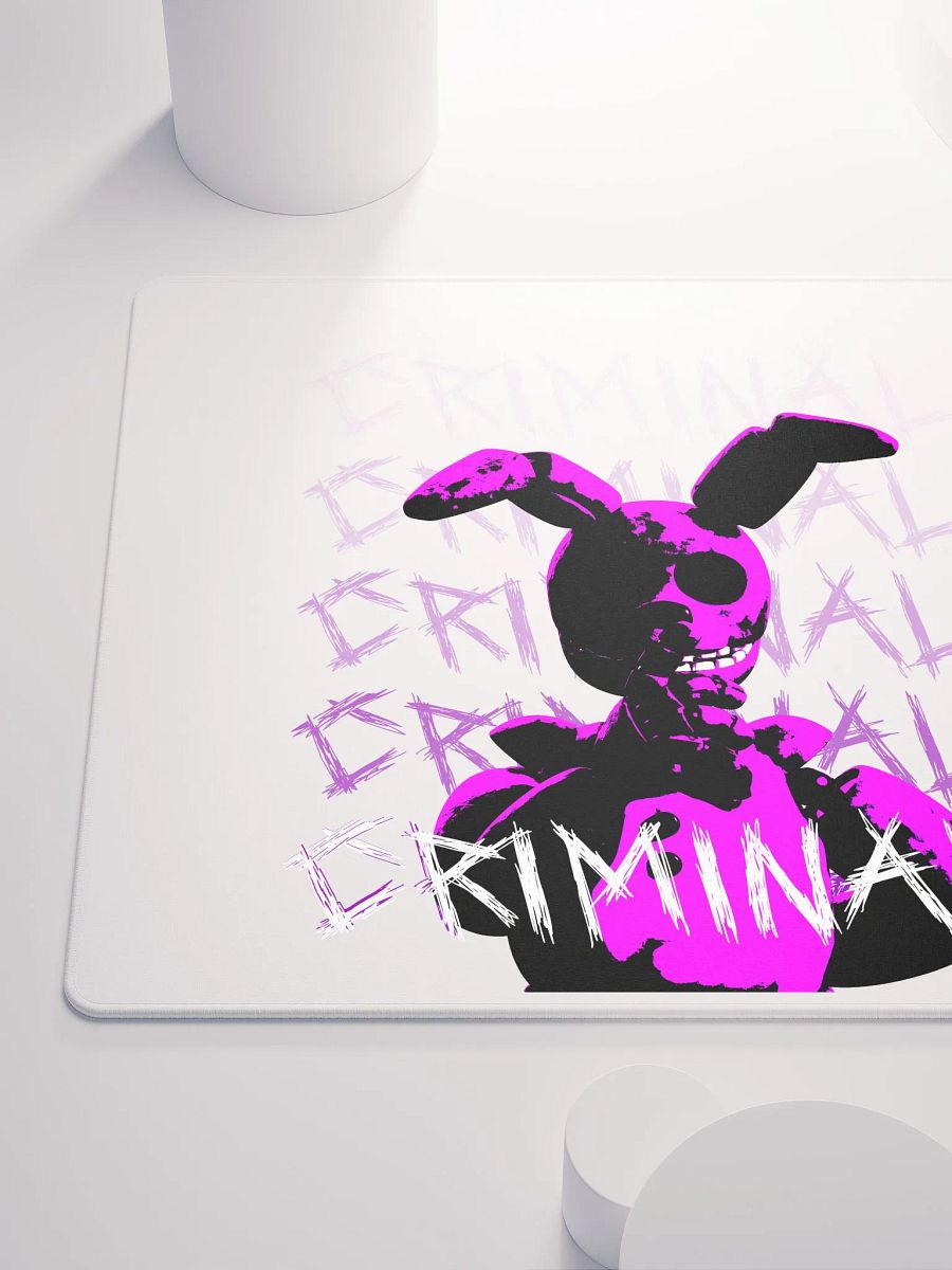 CRIMINAL - PREMIUM Gaming Mousepad (White) product image (6)